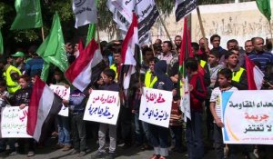Le Hamas proscrit en Egypte: protestation à Gaza