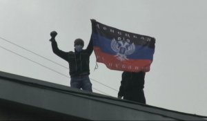 Reportage : à Gorlivka, les insurgés s'emparent des bâtiments officiels