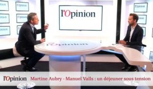 Martine Aubry - Manuel Valls : un déjeuner sous tension 