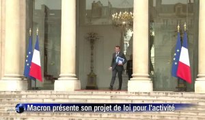 Macron présente son projet de loi pour l'activité