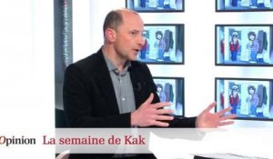 Dessin de Kak : François Hollande livreur de pizza, Emmanuel Macron au carrefour des réformes