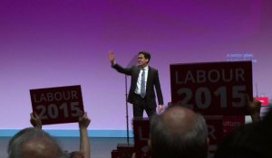 Législatives en Grande-Bretagne: premier meeting d'Ed Miliband