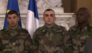 Nice: les trois militaires agressés décorés