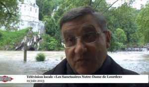 Lourdes, la crue exceptionnelle en images