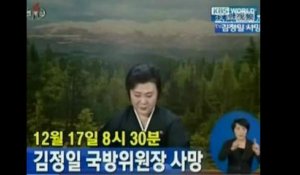 L'annonce de la mort de Kim Jong-Il par la télé nord-coréenne