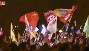 La fête à Bastille pour l'élection de Hollande