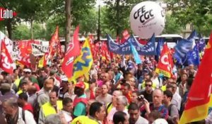 Manifestation des salariés de PSA Peugeot Citroën