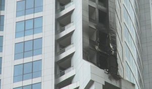 Dubaï: le gratte-ciel The Torch prend feu, pas de victimes