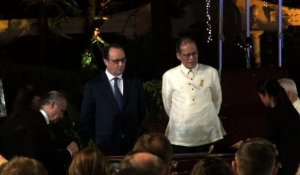 Climat: Hollande et Aquino lancent l'Appel de Manille
