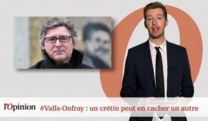 #tweetclash : #Valls-Onfray : un crétin peut en cacher un autre