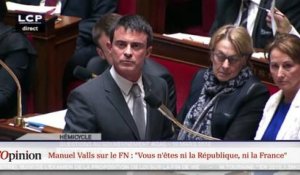 Manuel Valls sur le FN : "Vous n'êtes ni la République, ni la France"