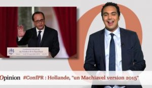 #tweetclash : #ConfPR, Hollande "un Machiavel version 2015"