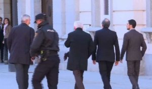Madrid: le président catalan Quim Torra arrive à la Cour Suprême