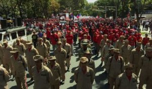 Rassemblement de partisans de Maduro à Caracas
