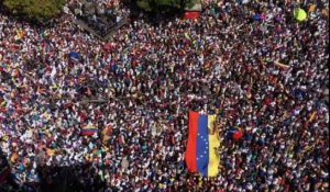 Venezuela:une marée humaine de manifestants pro-Guaido à Caracas