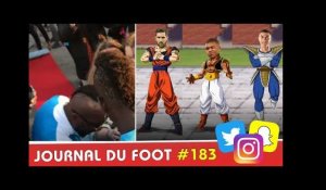 Tapis rouge pour BALOTELLI, MESSI CR7 MBAPPÉ NEYMAR en mode Dragon Ball Z