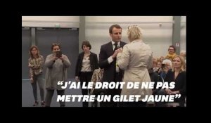 Invité-surprise au débat de Schiappa, Macron explique pourquoi il refuse de mettre un gilet jaune