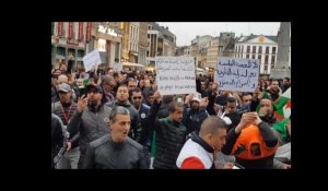 300 Algériens manifestent pour la première fois à Lille contre la candidature de Bouteflika