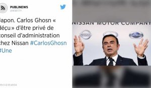 Japon. Carlos Ghosn « déçu » d'être privé de conseil d'administration chez Nissan