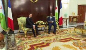 Macron entame son périple est-africain à Djibouti