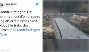 Grande-Bretagne. Un homme muni d'un drapeau anglais arrêté après avoir bloqué le trafic des Eurostar