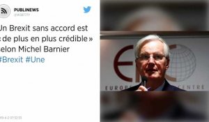 Un Brexit sans accord est « de plus en plus crédible » selon Michel Barnier