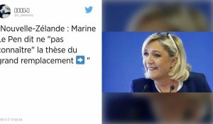 Les trous de mémoire de Marine Le Pen quand on lui parle de la théorie du « grand remplacement »