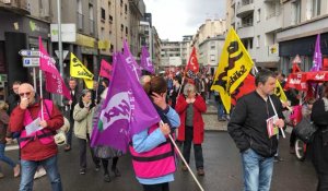 Brest. Manifestation contre les réformes du gouvernement dont le projet de loi Blanquer
