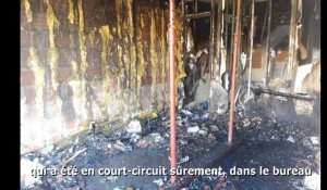 Les images de l'intérieur de l'école dévastée par les flammes