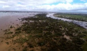 Mozambique: images aériennes des inondations à Beira