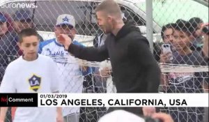 David Beckham donne de son temps pour des enfants défavorisés de Los Angeles