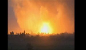 Explosions dans Baghouz, la dernier poche de l'EI en Syrie