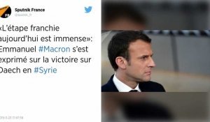 L'Etat islamique est tombé en Syrie, mais « la menace demeure », dit Emmanuel Macron