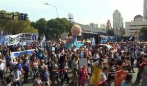 Manifestation anti-avortement à Buenos Aires