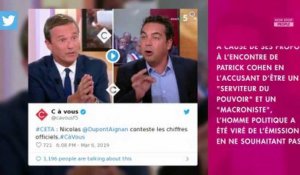 Nicolas Dupont-Aignan viré de C à Vous : Patrick Cohen réagit à leur clash