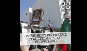 Algérie: Des centaines de manifestants contre un 5e mandat de Bouteflika