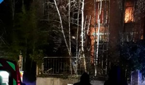 Un incendie dans une maison inhabitée