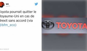 Toyota pourrait quitter le Royaume-Uni en cas de Brexit sans accord