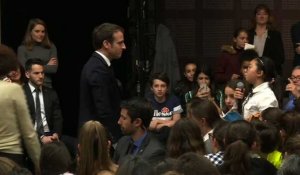 Grand débat: Macron interpellé par des enfants sur l'écologie