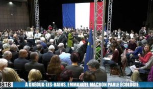 Emmanuel Macron dans les Alpes : débat sur la transition écologique à Gréoux-les-Bains