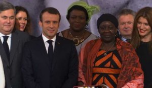 Macron remet le premier Prix Simone-Veil à une Camerounaise