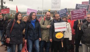 Lisieux. Manifestation de professeurs de Paul-Cornu contre la réforme du lycée professionnel 