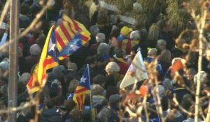 Barcelone:manifestation contre le procès des dirigeants catalans