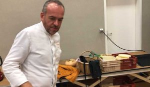 Salon Bagnoles Gourmand 2019. La coquille Saint-Jacques cuisinée par deux chefs étoilés de l'Orne