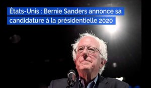 Etats-Unis : le sénateur démocrate Bernie Sanders annonce sa candidature à la présidentielle 2020