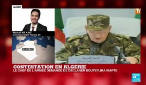 Contestation en Algérie : avec l'article 102, le processus de transition va-t-il aller plus vite?