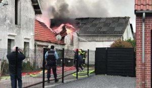 Incendie à Sailly-sur-la-Lys