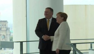 Rencontre entre Mike Pompeo et Angela Merkel à Berlin