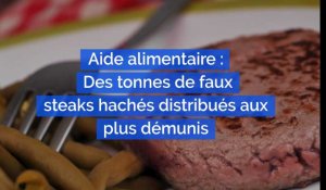 Aide alimentaire : Des tonnes de faux steaks hachés distribués aux plus démunis