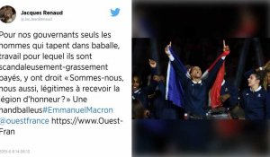 « Sommes-nous, nous aussi, légitimes à recevoir la Légion d'honneur ? » Une handballeuse championne du monde interpelle Emmanuel Macron
